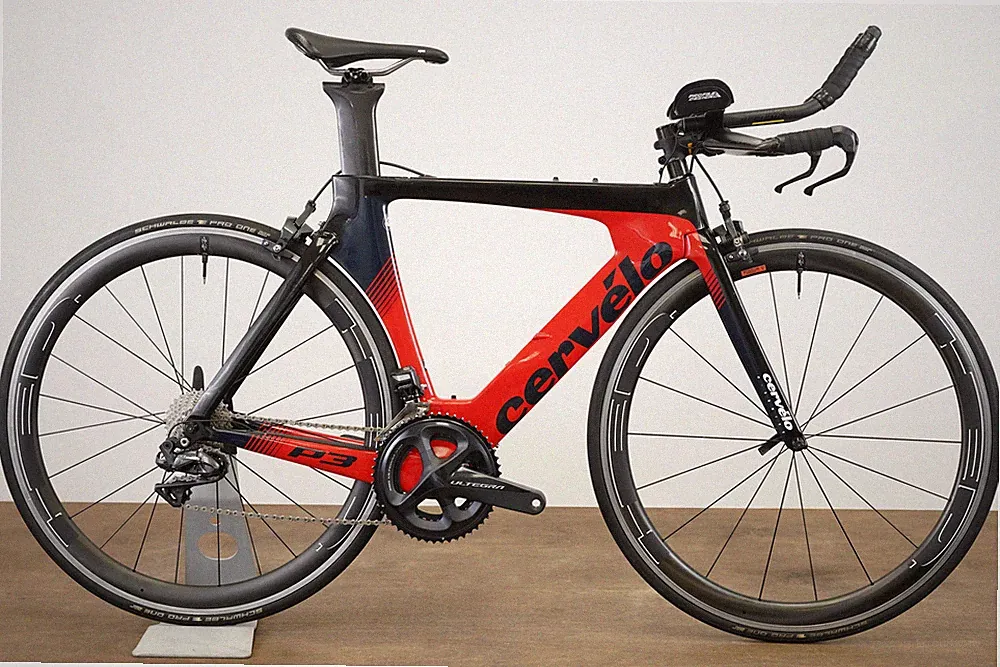 2019 48cm Cervelo P3 Ultegra R8050 Di2 HED Carbon TT Triathlon Rim Brake Bike