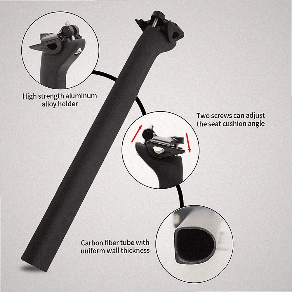Bicycle D-Shape Carbon Fiber Seatpost 15mm Offset for Cervelo V3Rs V3 Seat Tube
