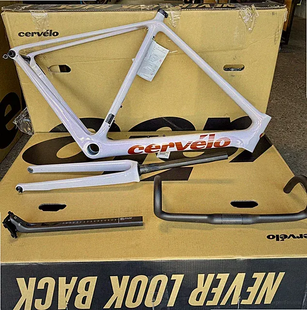 Cervelo R5CX Frameset - 58cm - Purple White Frost - NEW