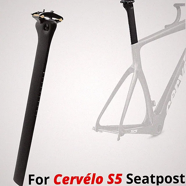 For S5 0° Offset Carbon Road Bike Seatpost Rider Weight Limit: 120kg