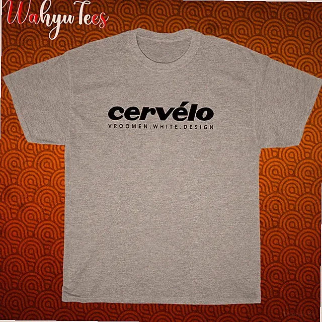 New Cervelo Bicycle Logo Black/Grey/Navy/White Size S-5XL Unisex T-Shirt