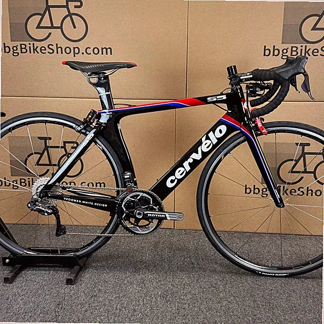 Used Cervelo S5 Team, Shimano Ultegra Di2 Carbon Fiber Aero Road Bike-2012, 51cm