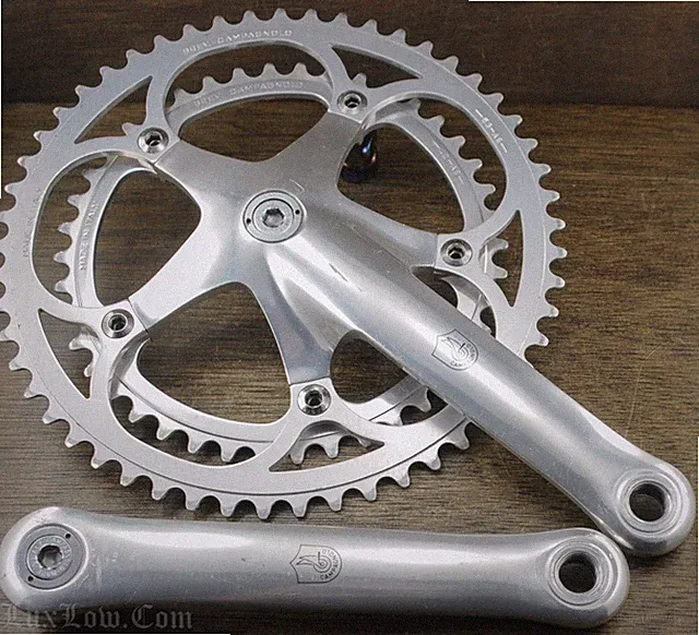 Vintage Campagnolo Croce D'Aune RoadBike CRANKS 172.5 53t 42t Chainrings Bicycle